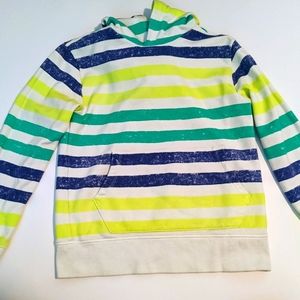 Crewcuts/JCrew Multi Neon Stripe Hoodie Size 12